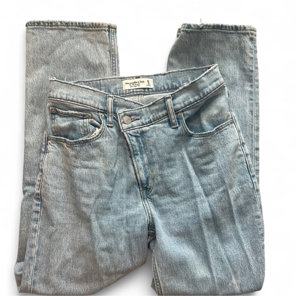 Abercrombie crossover waist 90s straight jean